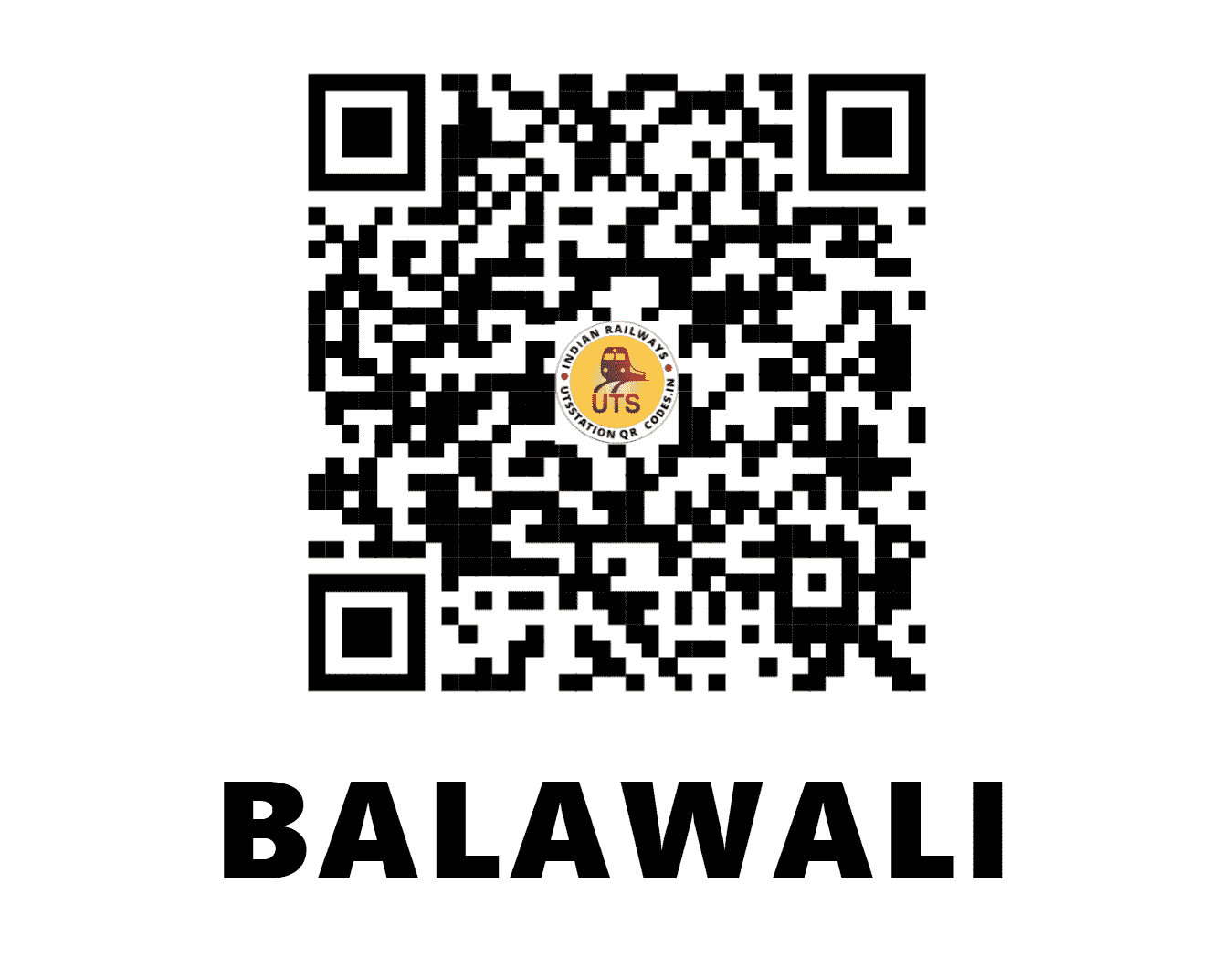 UTS QR Code for BALAWALI - BLW - NR (UTTAR PRADESH)